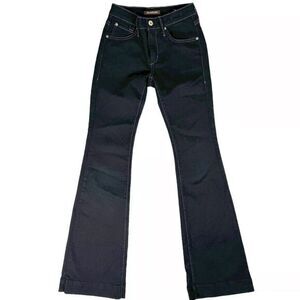 James Jeans‎ Humphrey Flare Leg Size 25 Dark Wash Denim Wide Trouser Hem Stretch